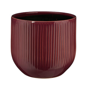 Pablo Round Purple Ribble Pot (20 cm)