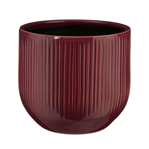 Pablo Round Purple Ribble Pot (20 cm)