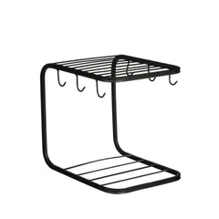 Black Metal Wire Cup Rack (24 cm)
