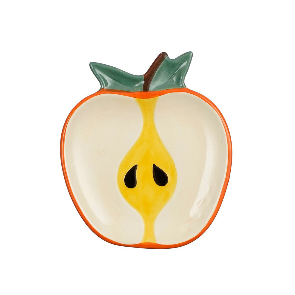 Yellow Fresh Apple Plate (15.5 cm)