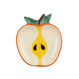 Yellow Fresh Apple Plate (15.5 cm)