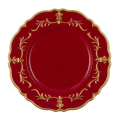 Mila Red Decoration Plate (33cm)