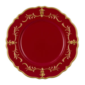 Mila Red Decoration Plate (33cm)
