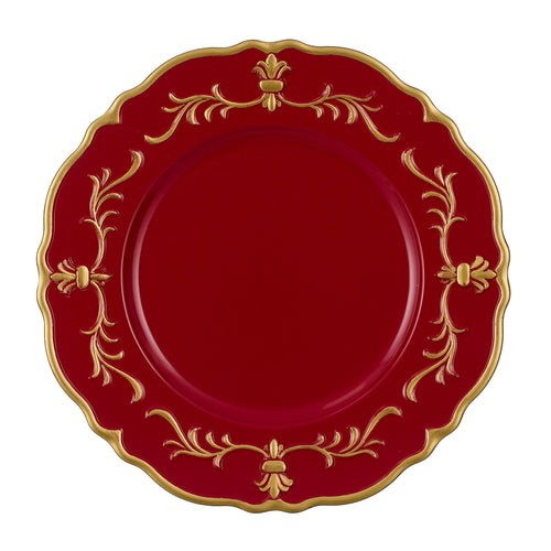 Mila Red Decoration Plate (33cm)