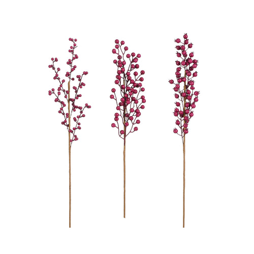 Fuchsia Berry Spray (70cm)