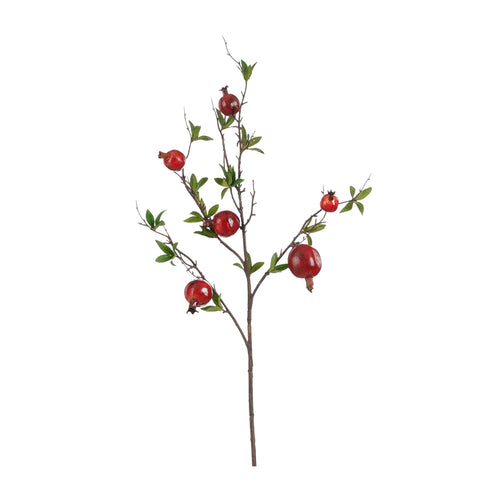 Pomegranate branch red l93cm