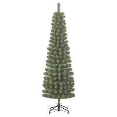 Green Charlton Pillar Christmas Tree (215cm)