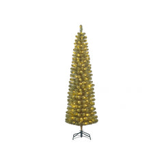 Charlton Pillar Christmas Tree with LEDs (215cm)