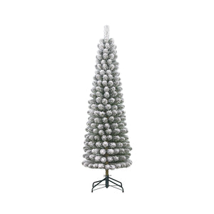 Green Charlton Pillar Christmas Tree (215cm)