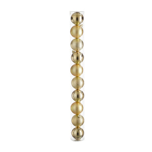 Unbreakable Gold Bauble Set (6cm, 10 Pieces)