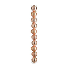 Unbreakable Peach Bauble Set (6cm, 10 Pieces)