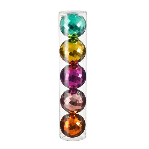 Unbreakable Bauble Set - 4-Color Mix incl. Fuchsia (5 Pieces)