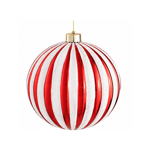 Bauble unbreakable red 3 assorted - d15cm