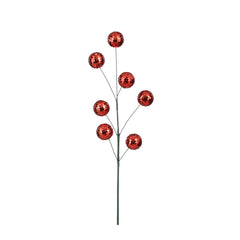 Red Mirror Balls Branch (60cm)