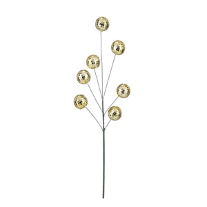 Champagne Mirror Balls Branch (60cm)