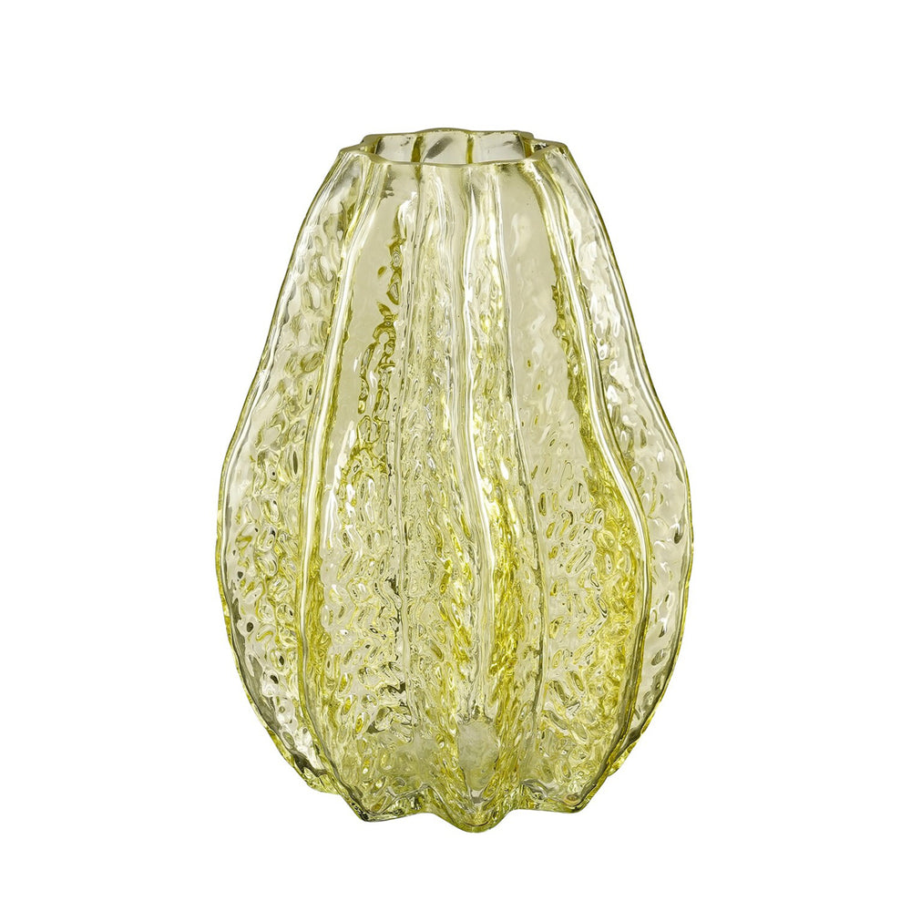 Yellow Sasja Glass Vase (20 cm)