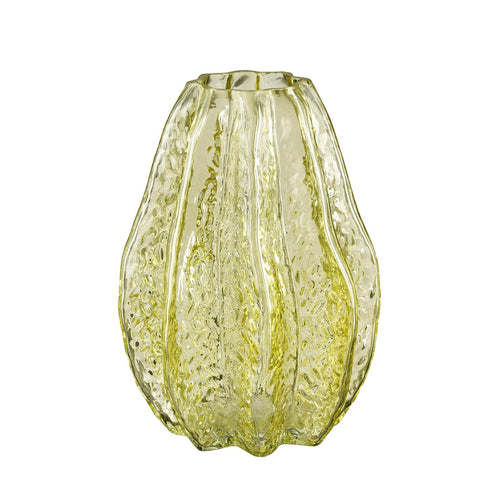 Yellow Sasja Glass Vase (20 cm)