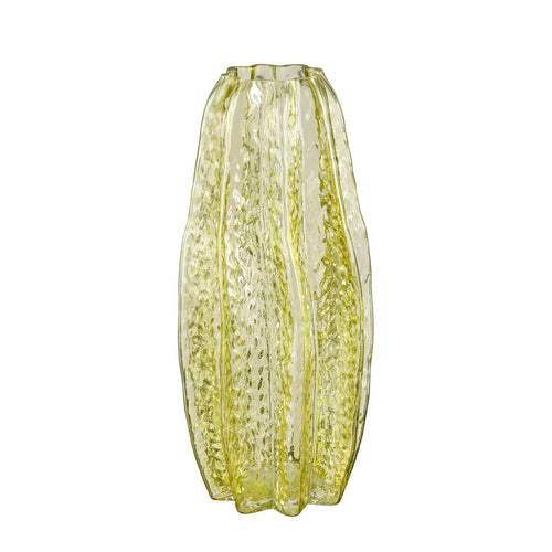 Yellow Sasja Glass Vase (28.5 cm)