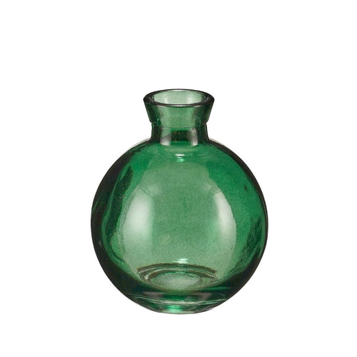 Elva Dark Green Single Flower Vase (9 cm)