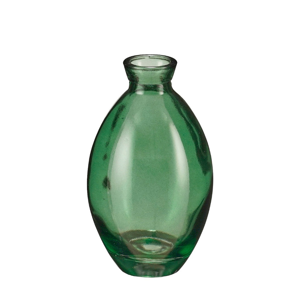 Elva Dark Green Single Flower Vase (12 cm)