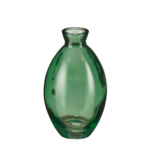 Elva Dark Green Single Flower Vase (12 cm)