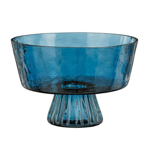 Dark Blue Yully Glass Vase (16 cm)