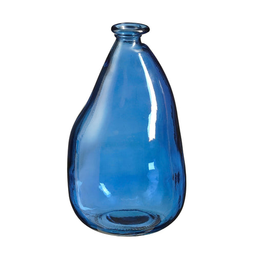 Blue Organic Glass Vase (36 cm)