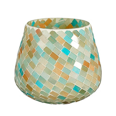Mosaic Blue Tealight Holder (13 cm)