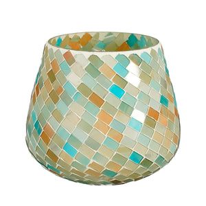 Mosaic Blue Tealight Holder (13 cm)