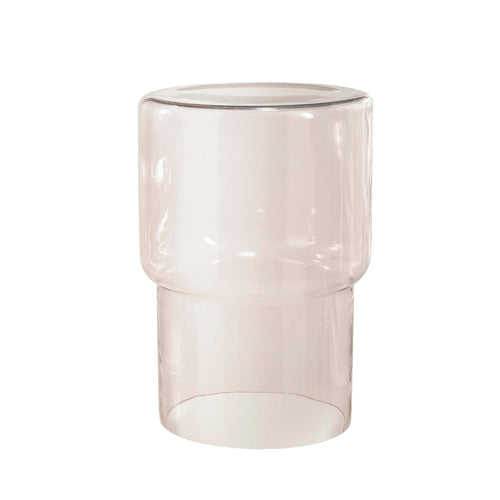 Ciska Ribbed Glass Side Table (44.5 cm)