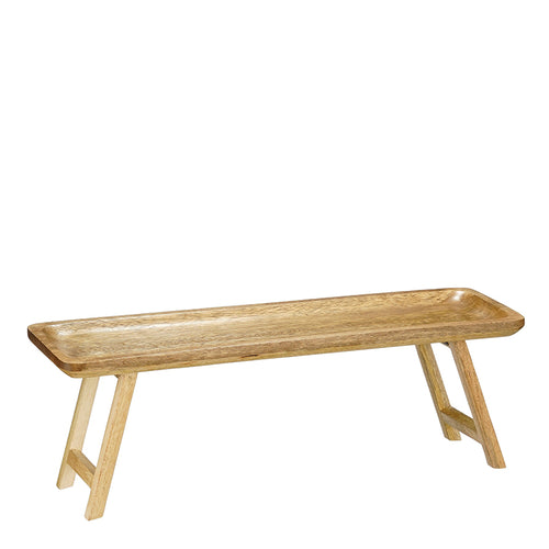 Duko serving tray d. brown FSC 100% - l50xw15xh17cm