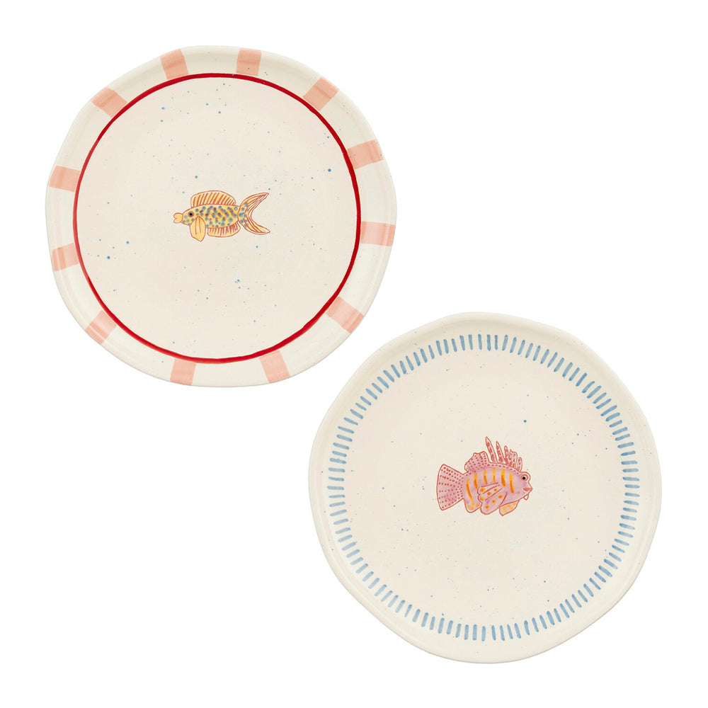 Pink & Blue Ariane Dinner Plate Each At (26.5 cm)