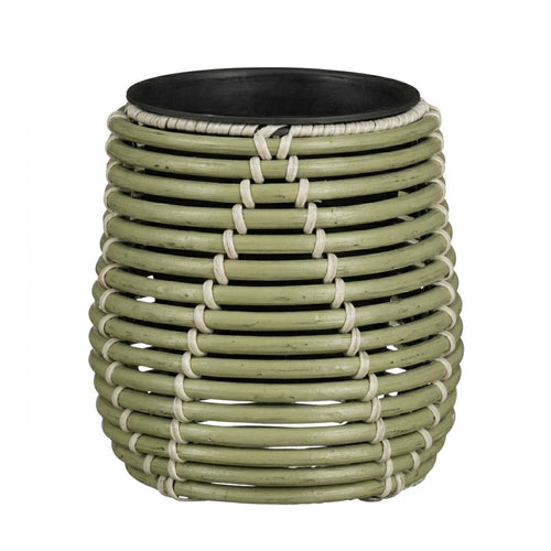 Cancun Round Green Planter (17 cm)