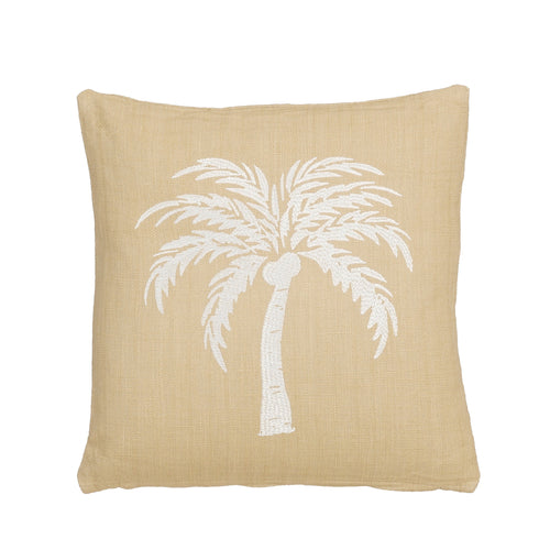 Off White Palm Tree Cushion (45 cm)