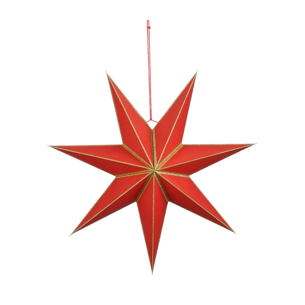 Red Gonda Hanging Star (60cm)