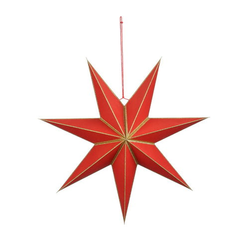 Red Gonda Hanging Star (60cm)