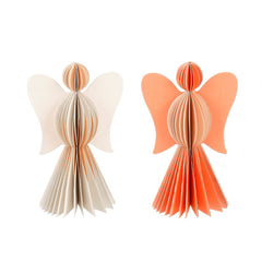 Pink Orange Angel Decoration (20cm)