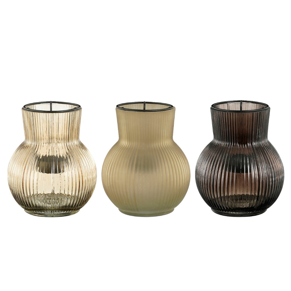 Brown Black Tealight Holder - Each At