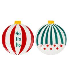 Anna Red Green Plate Pack of 2 (13.5cm)