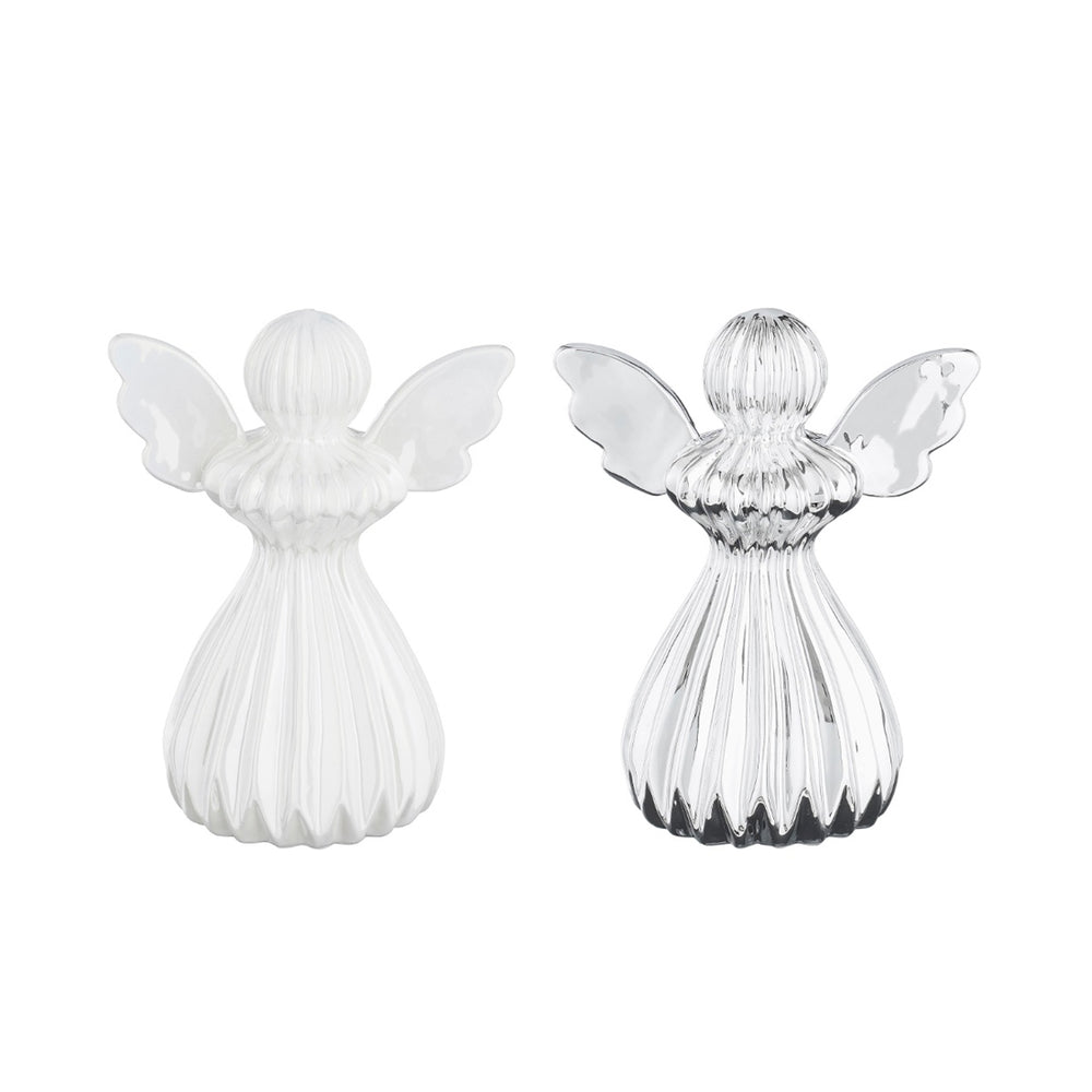 Silver White Angel Decoration (17.5cm)