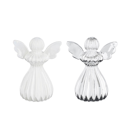 Silver White Angel Decoration (17.5cm)