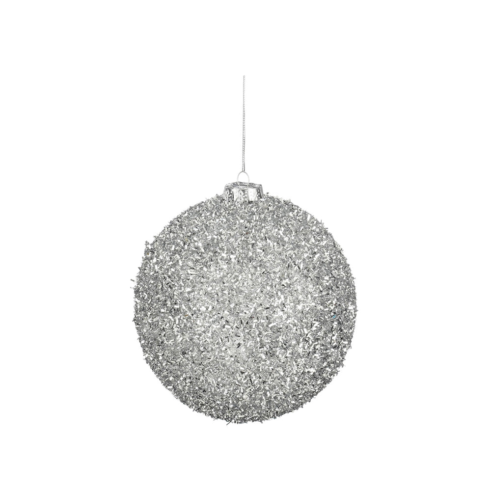 Unbreakable Silver Bauble (15cm)