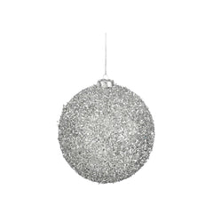 Unbreakable Silver Bauble (15cm)