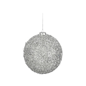 Unbreakable Silver Bauble (15cm)