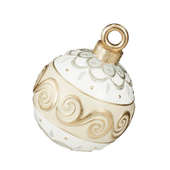 White Christmas Bauble Decoration (29.5 x 30.5 x 34cm)