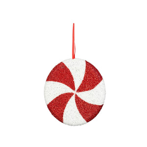 Red White Circle Ornament (23cm)