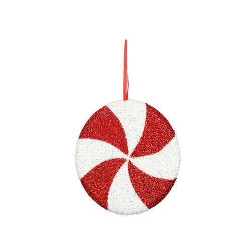 Red White Circle Ornament (23cm)