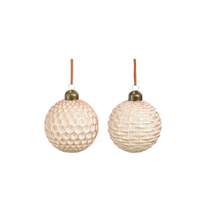 Taupe Glass Bauble (8cm)