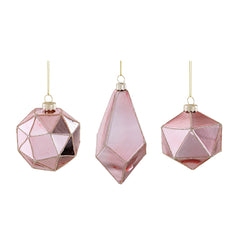 Pink Ornament Ball Drop (H12 x D8cm)