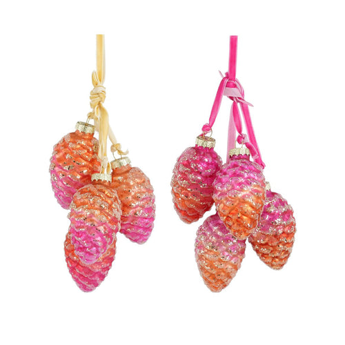 Two Tone Pine Cone Ornament (18cm)
